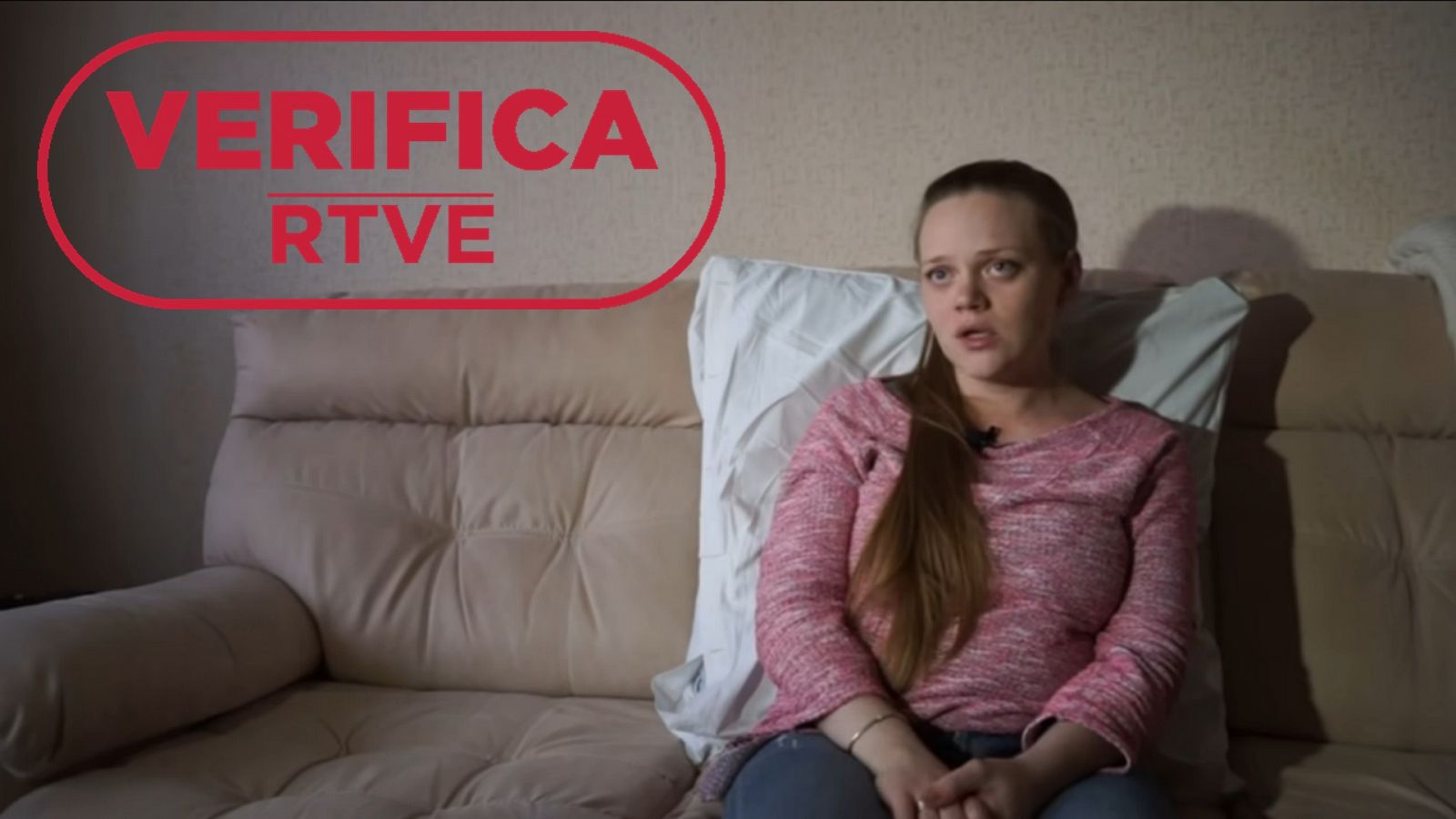 Entrevista a Marianna Vishemirskaya en la que cuestiona la versión ucraniana del ataque al hospital materno de Mariúpol con el sello VerificaRTVE