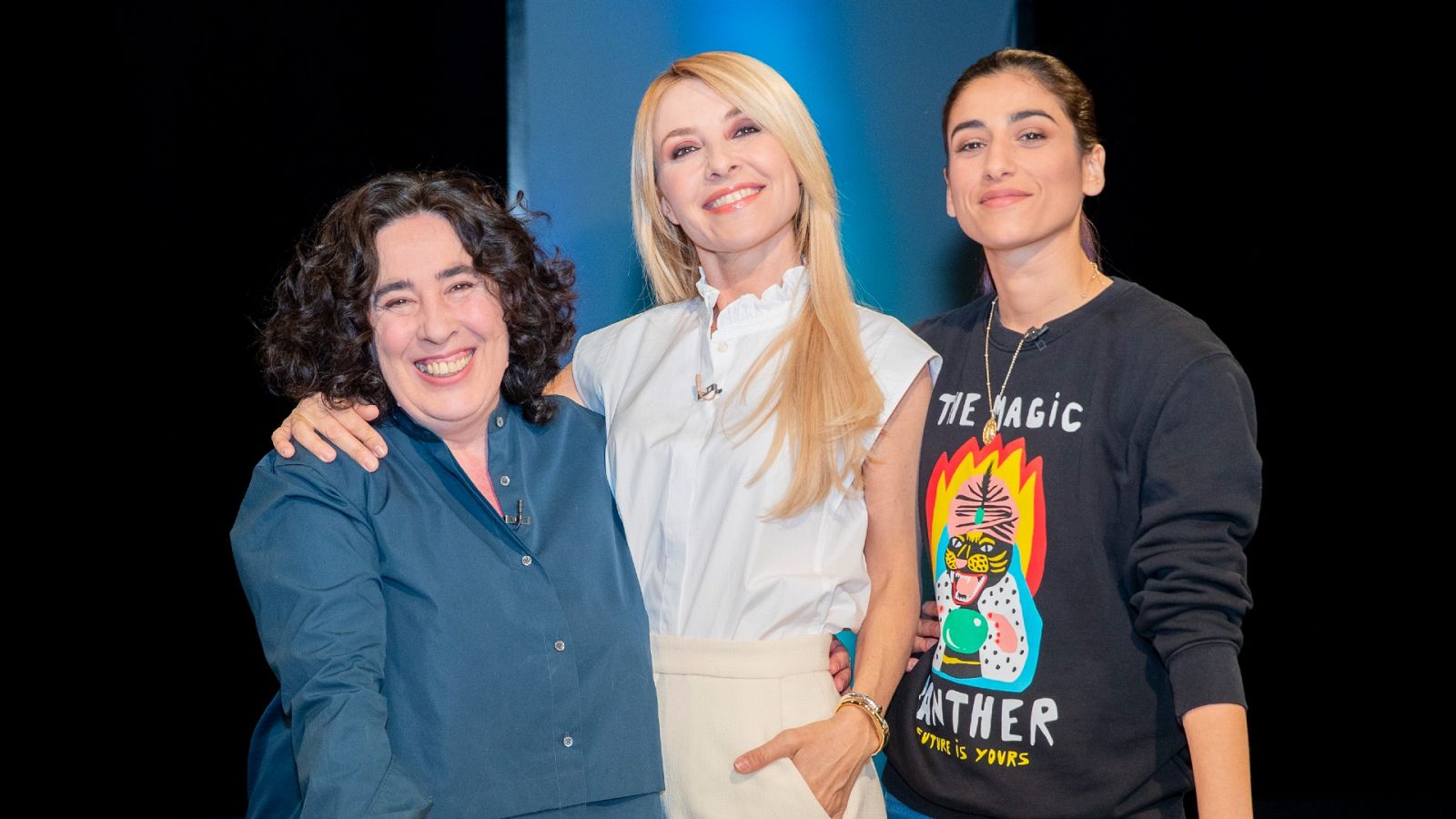 Arantxa Etxebarría y Carolina Yuste con Cayetana Guillén Cuervo