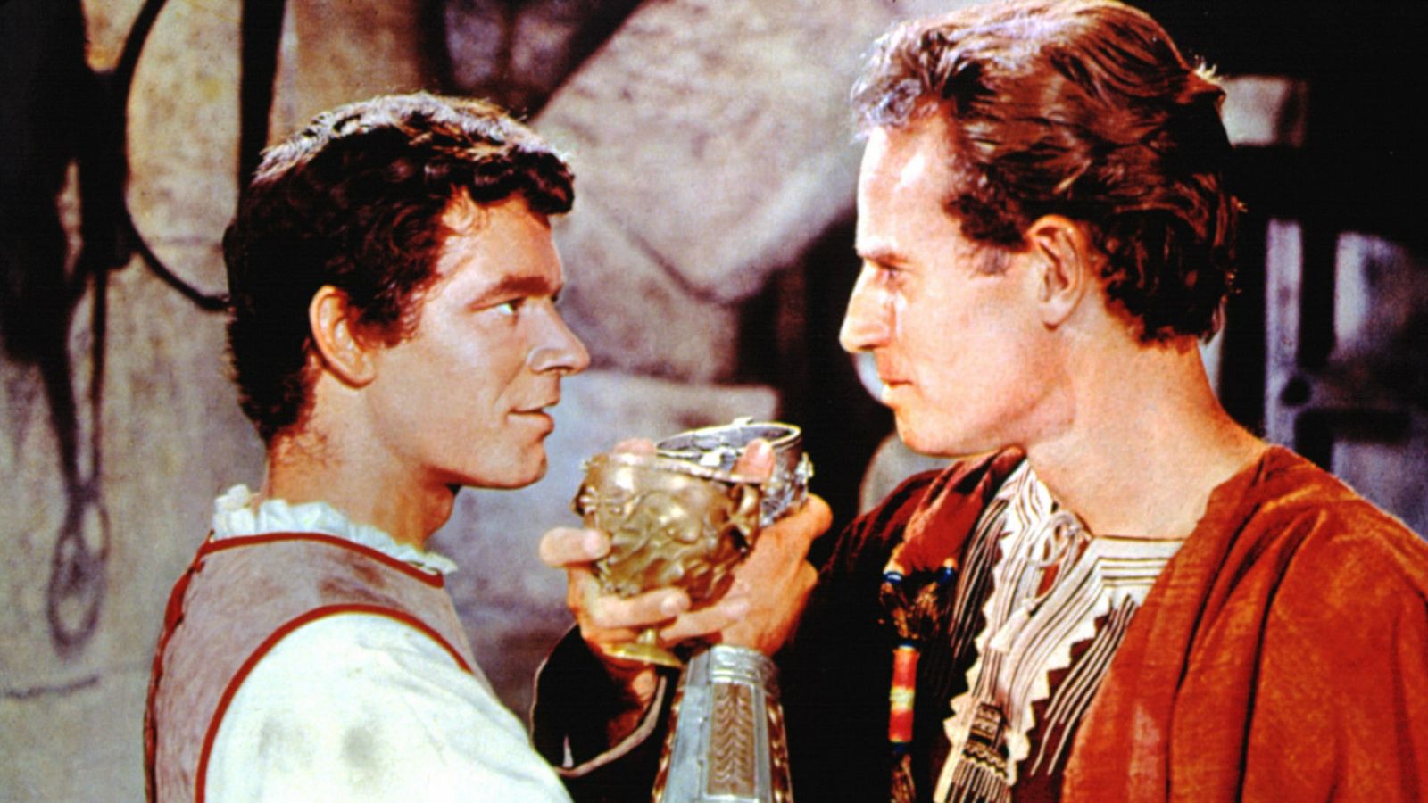 Stephen Boyd y Charlton Heston en 'Ben-Hur'