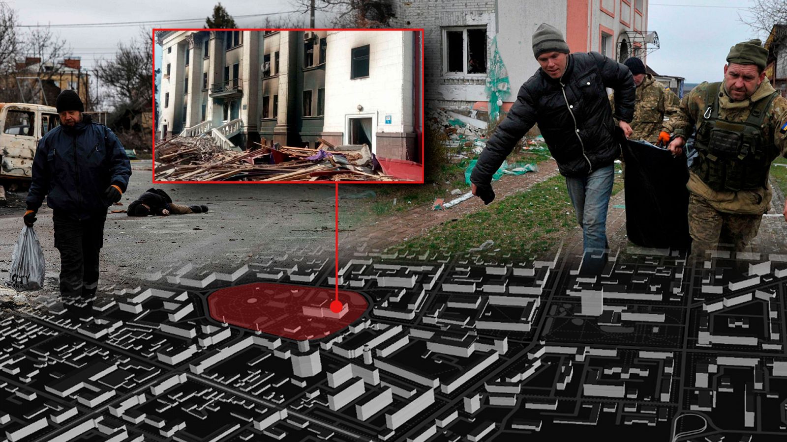 Recorremos 15 escenarios de posibles crímenes de guerra en la invasión rusa de Ucrania.