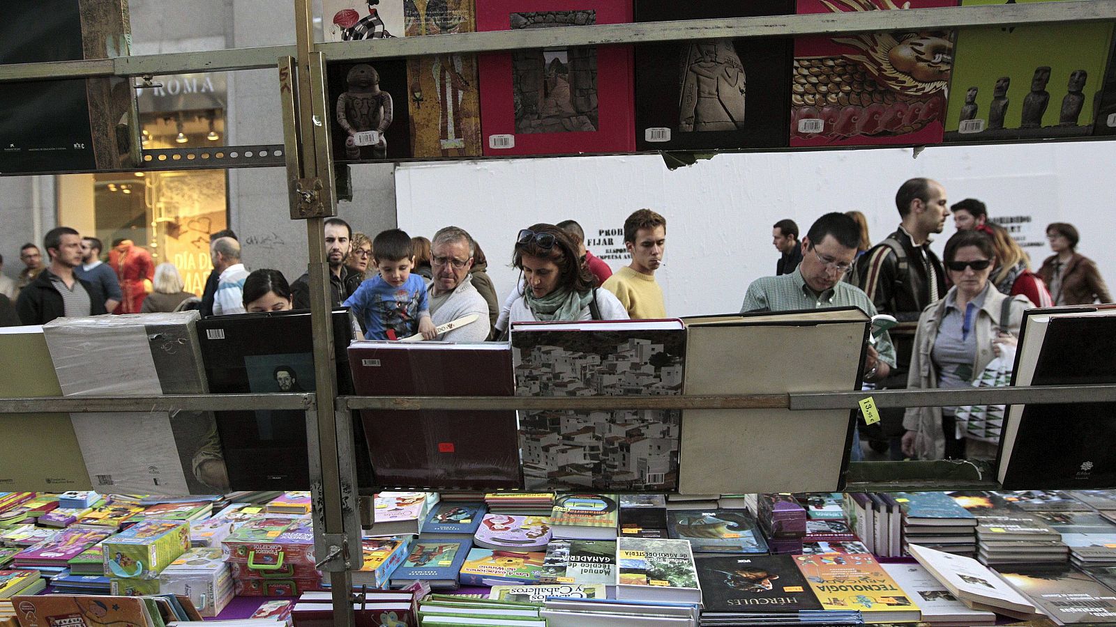 Imagen de una libreía de Madrid en una edición anterior de La Noche de los Libros.