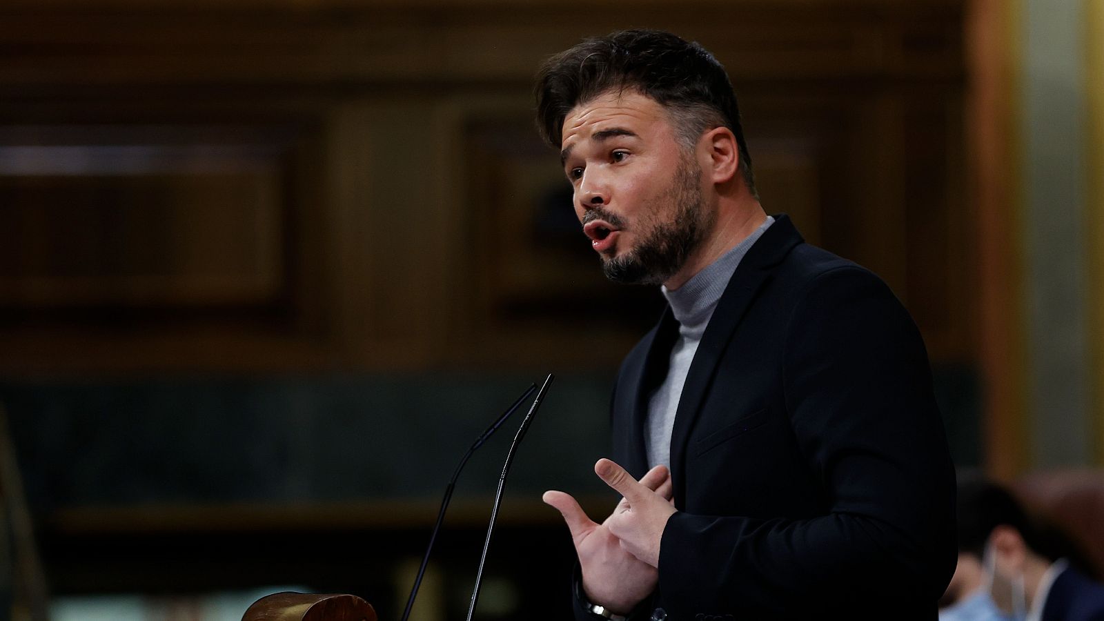 Él líder de ERC en el Congreso, Gabriel Rufián
