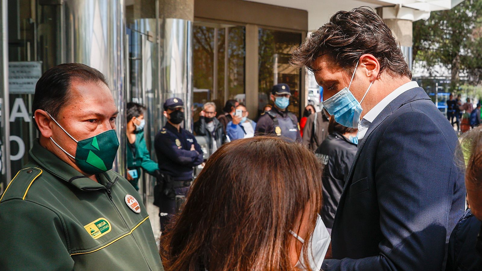 Luis Medina a su llegada al juzgado antes de declarar por la presunta estafa al Ayuntamiento de Madrid