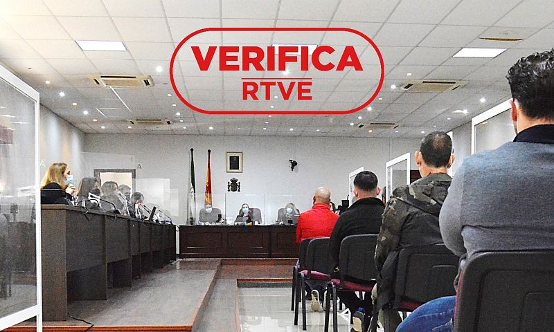 El caso 'Bar España' será el primer macrojuicio contra la desinformación. Sello Verifica