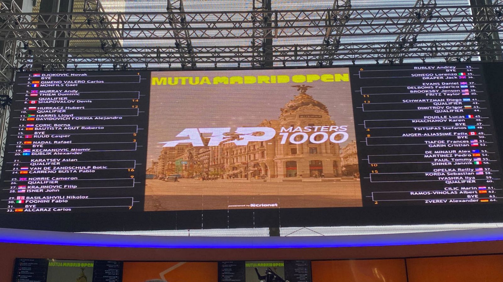  Nadal y Alcaraz se verían las caras en cuartos; Djokovic en semis