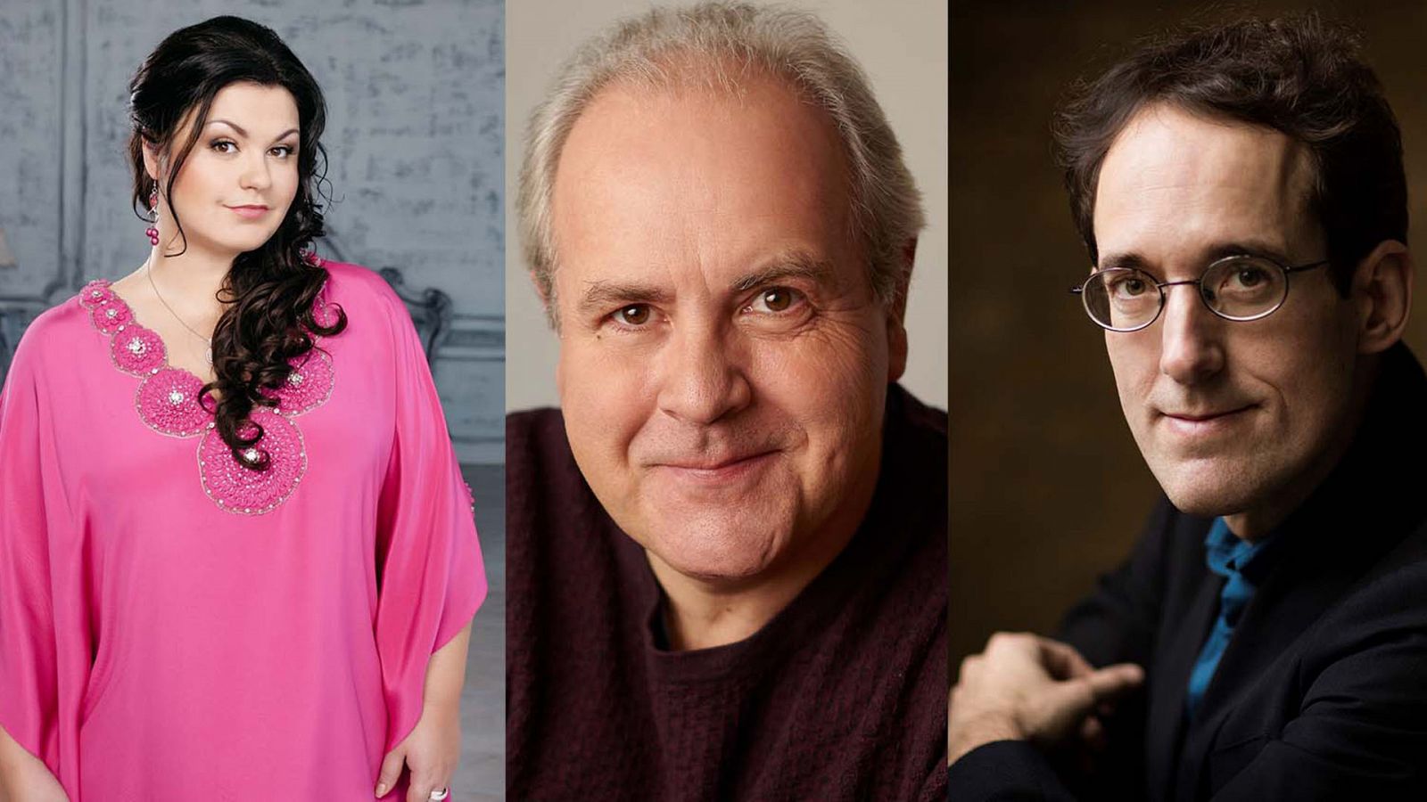 La contralto Olesya Petrova, el tenor Thomas Mohr y el maestro Pablo González