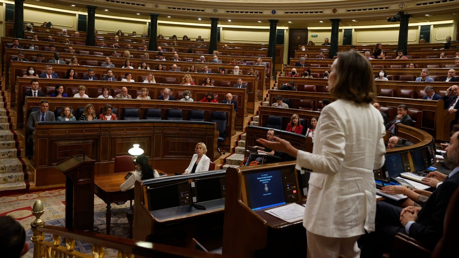 Imagen de la sesión de control al Gobierno este miércoles en el Congreso