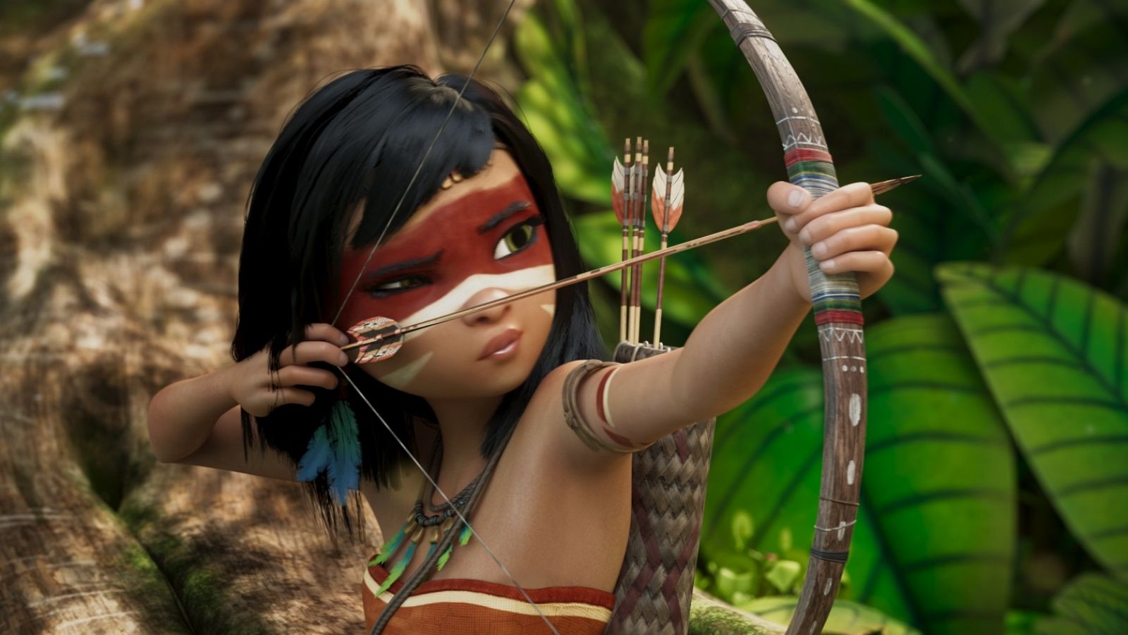 Fotograma de 'Ainbo: La guerrera del Amazonas'