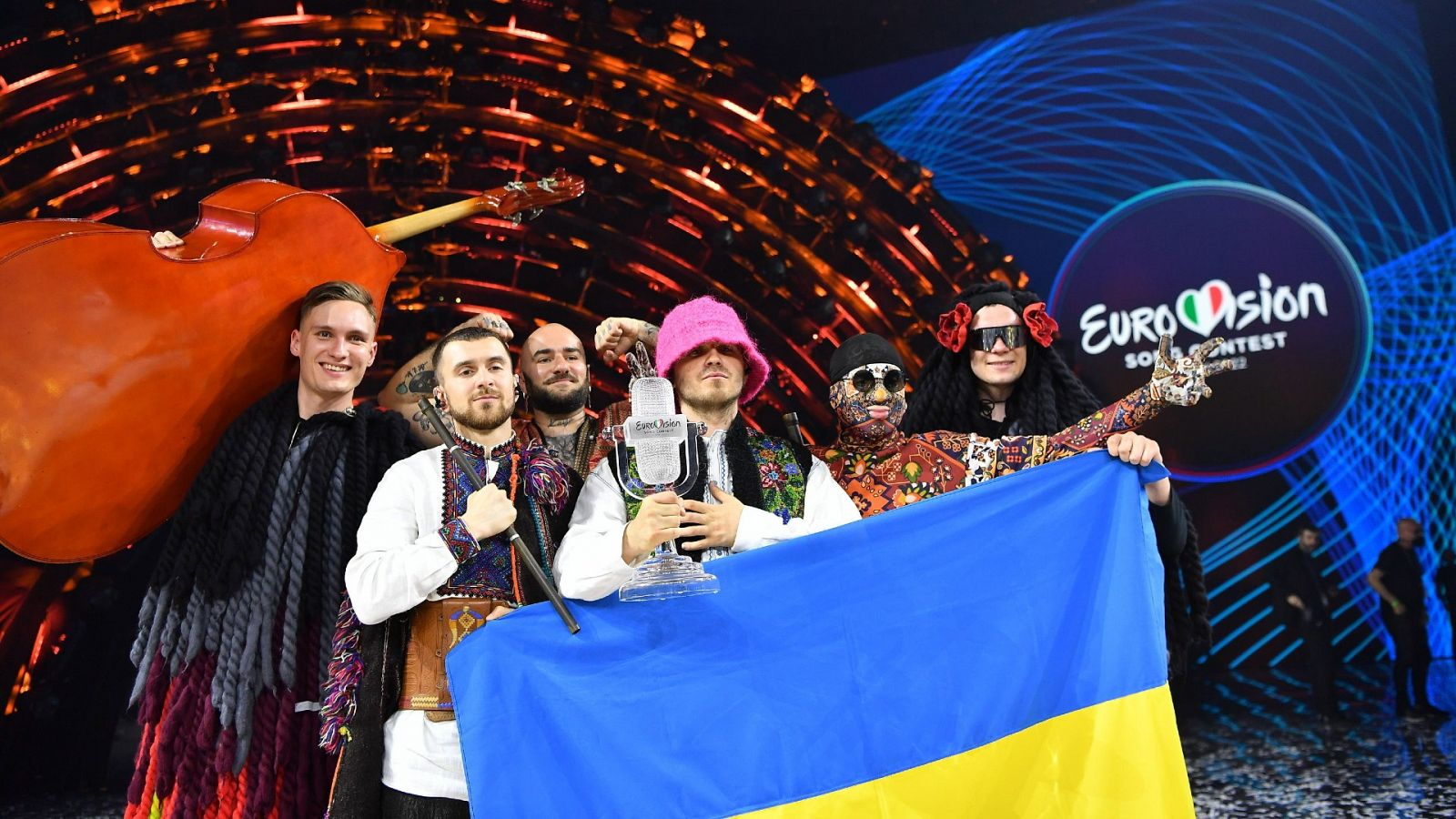 La orquesta ucraniana Kalush, ganadores del Festival de Eurovisión 2022