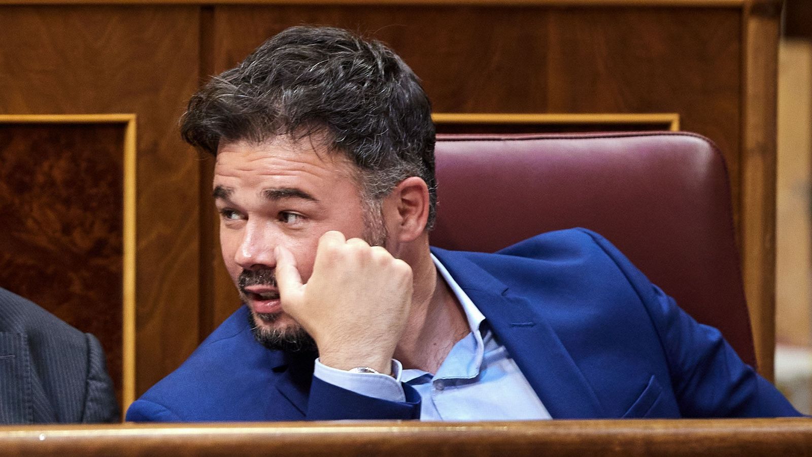 El portavoz parlamentario de ERC, Gabriel Rufián