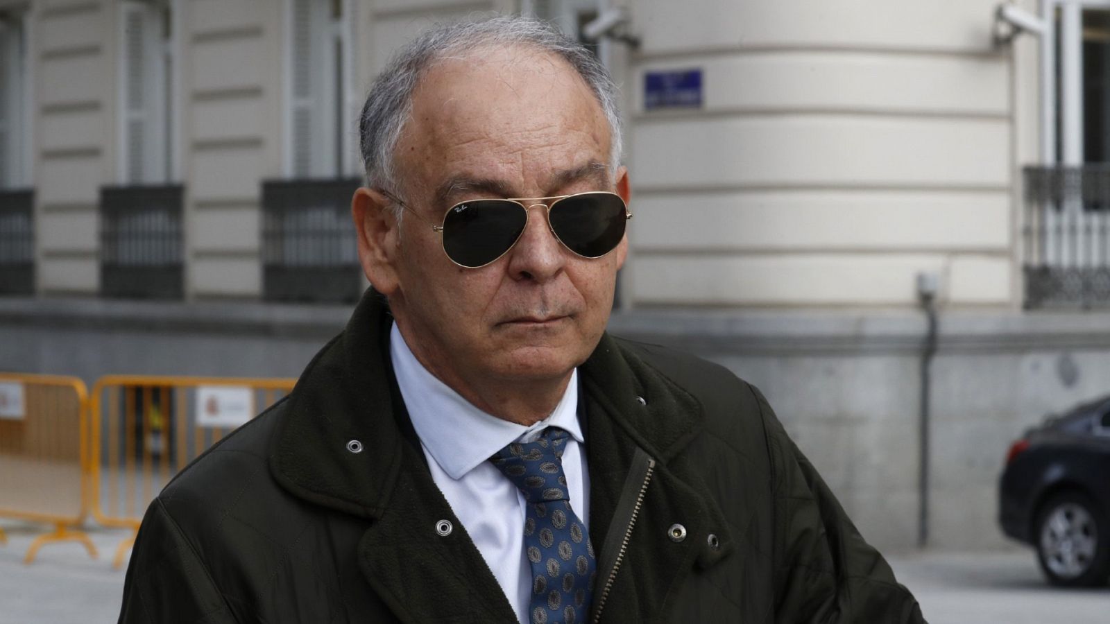 El ex número dos de la Policía Eugenio Pino, a su salida de la Audiencia Nacional