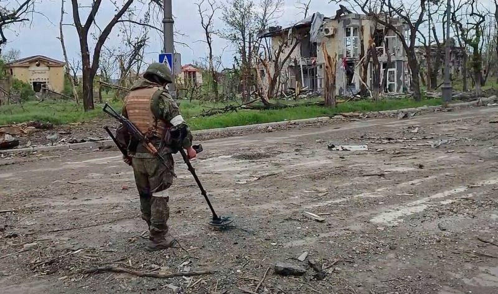 Imagen tomada de un vídeo distribuido por el Ministerio de Defensa ruso.