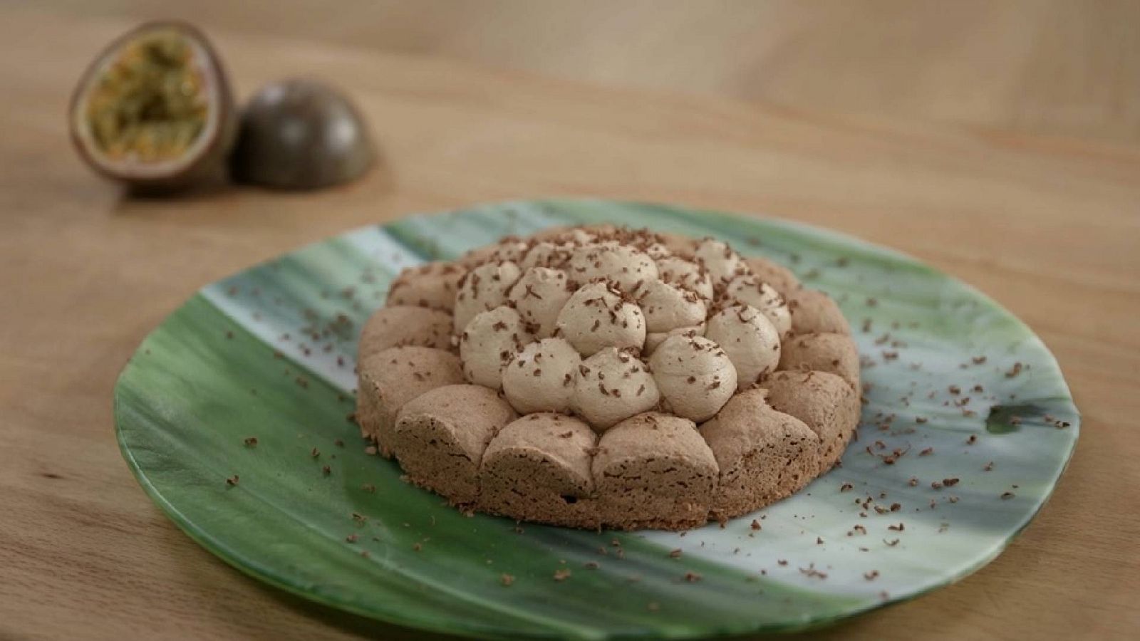 Receta de tarta de plátano y chocolate con sorpresa tropical