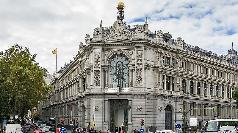 Imagen exterior de la sede del Banco de España