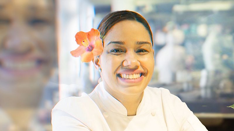 La chef María Marte en 'La Matemática del Espejo'