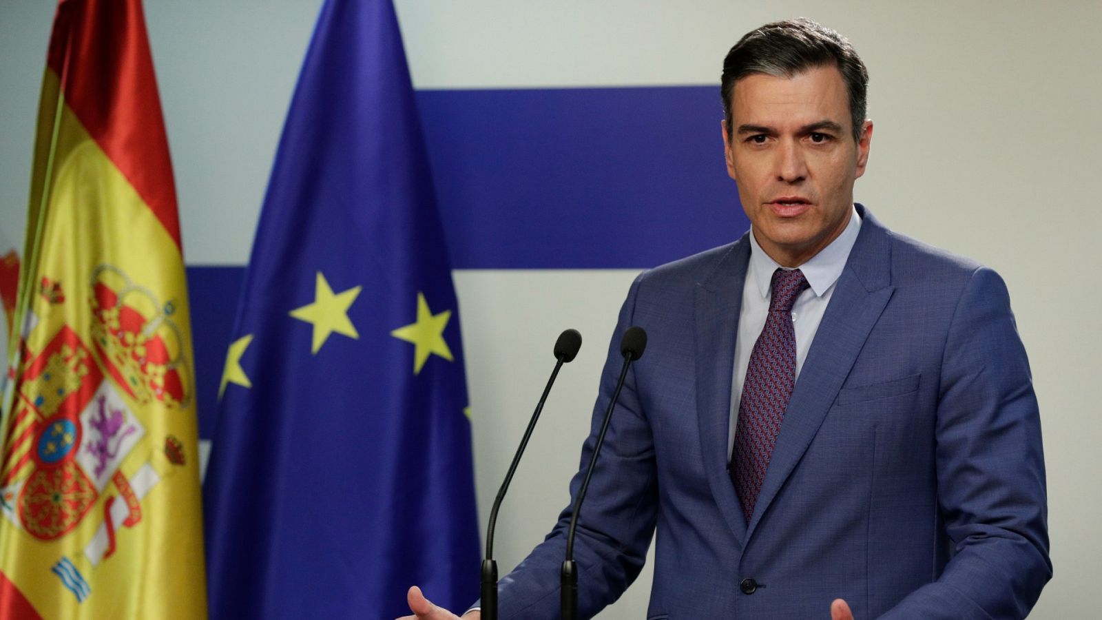 El presidente del Gobierno, Pedro Sánchez