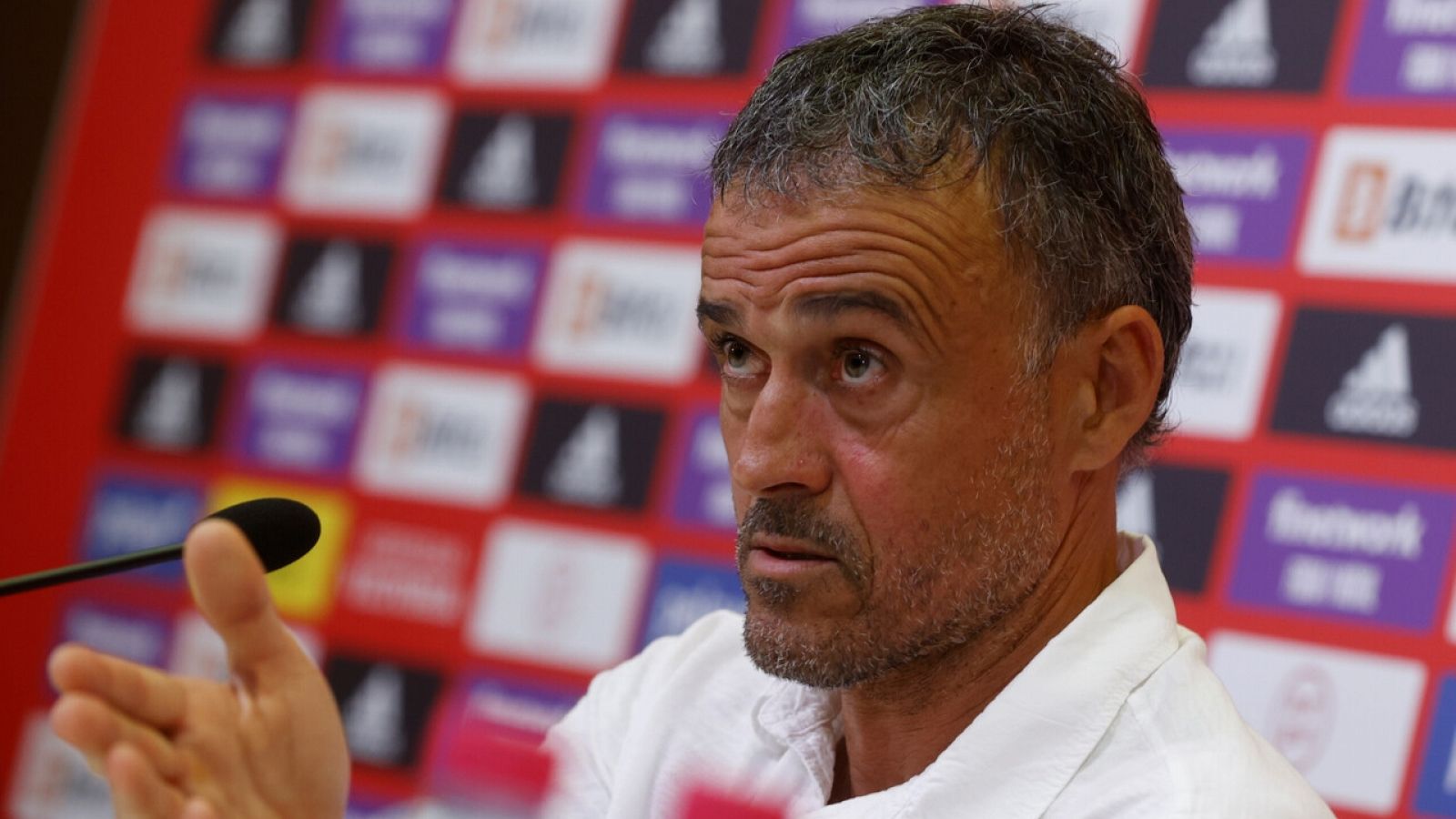 Rueda de prensa del seleccionador español Luis Enrique.