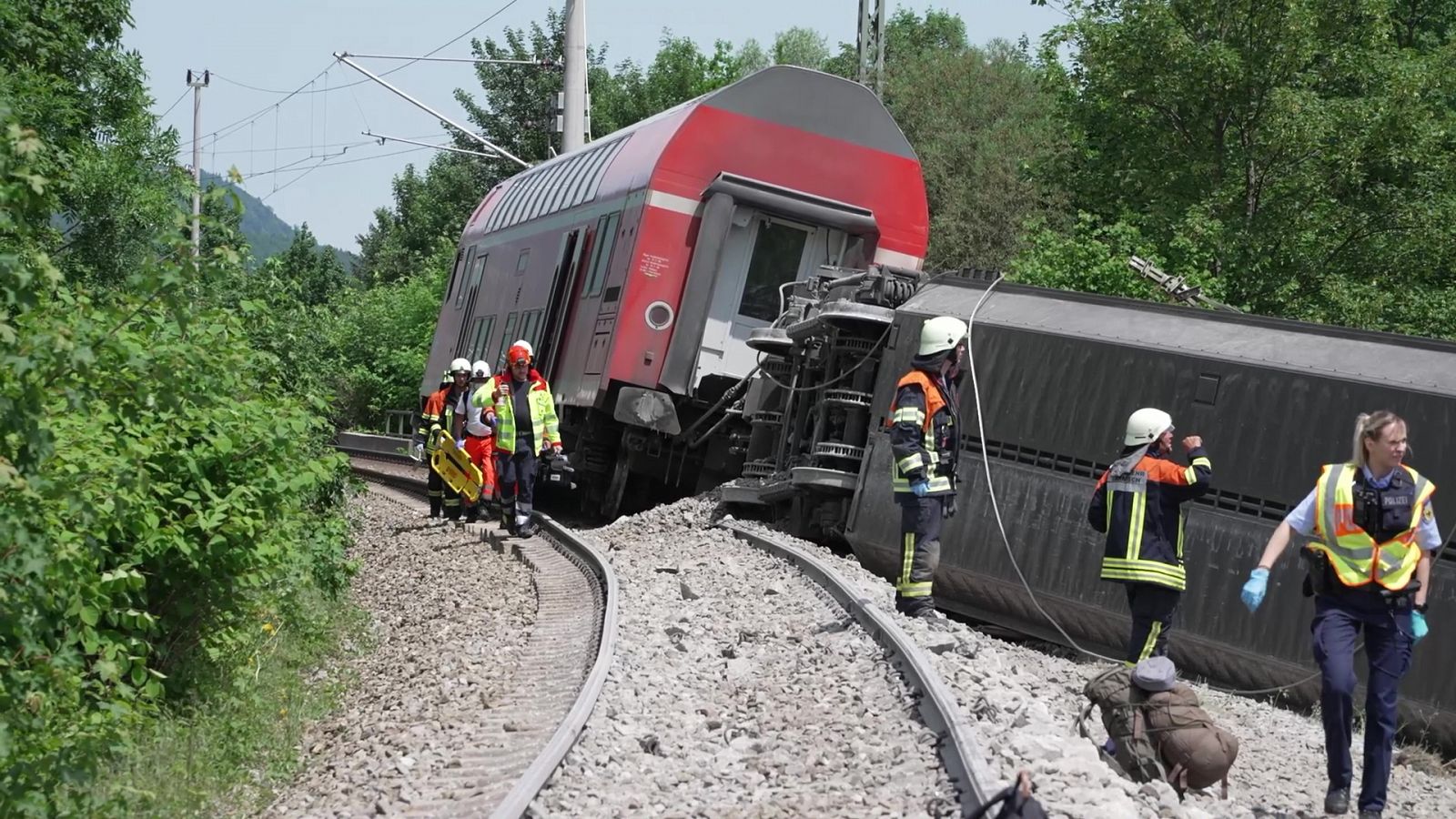 Train derailment kills at least three in southern Germany