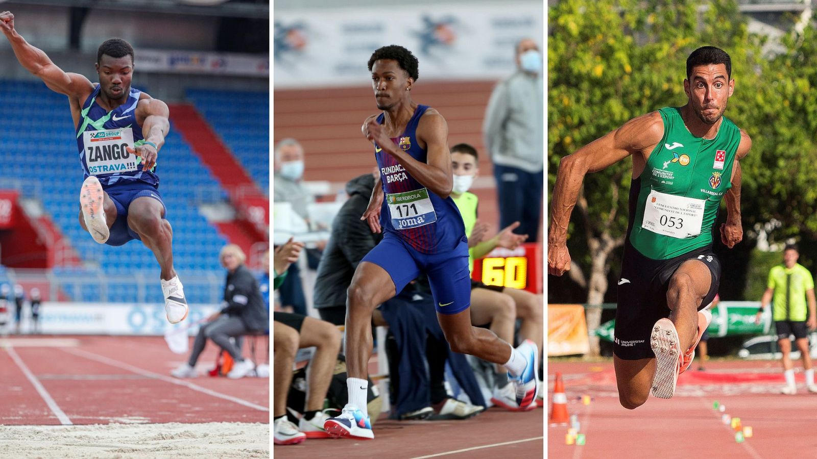 Hugues Fabrice Zango, Jordán Díaz y Pablo Torrijos, protagonistas del Mitin de Atletismo de Andújar.