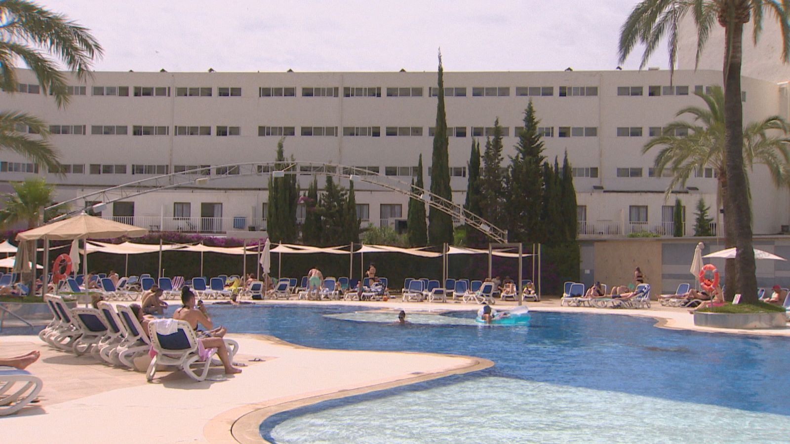  Hotel de la zona de Magaluf a Mallorca. 