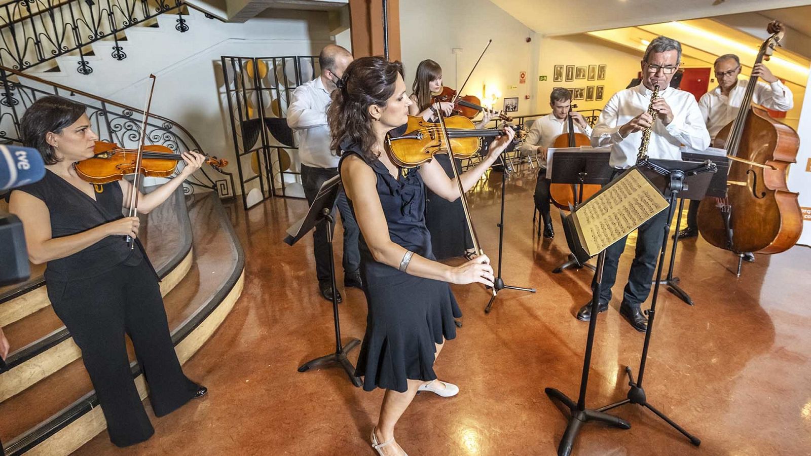 Actuación de la Orquesta Sinfónica RTVE en la presentación