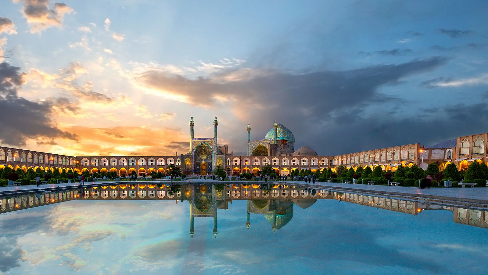 Plaza de Naghsh-i Jahan, en la ciudad iraní de Isfahán.