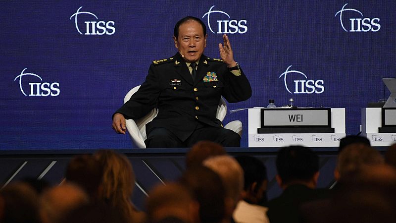 Una imagen del ministro de Defensa de China, Wei Fenghe.