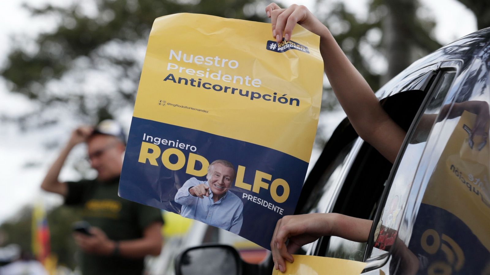 Seguidores del candidato a la presidencia de Colombia Rodolfo Hernández