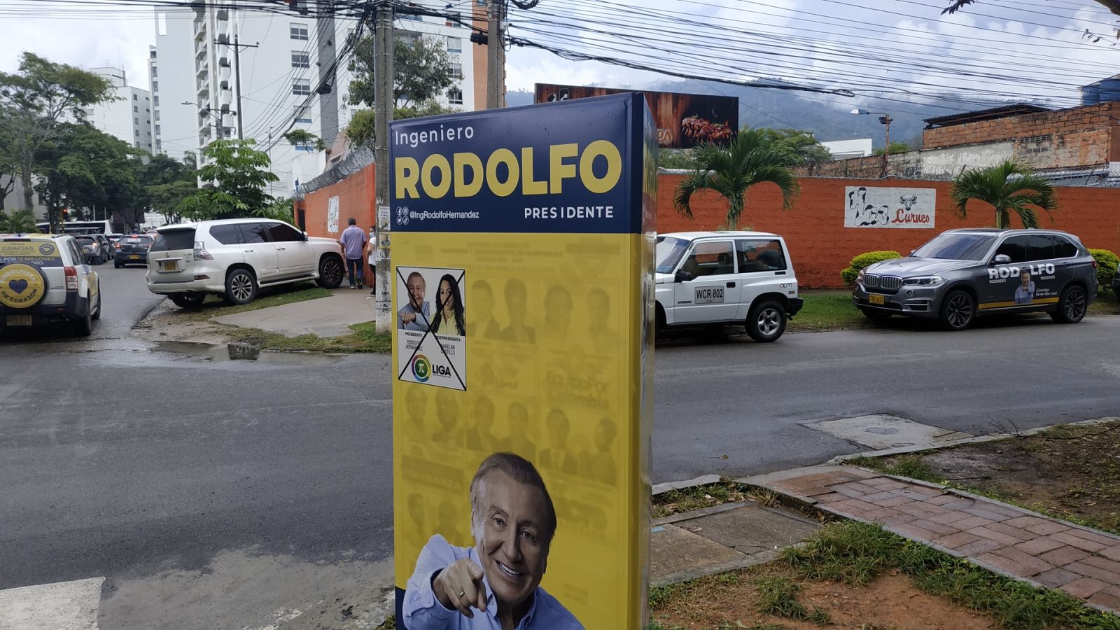 Cartel electoral del candidato a las elecciones colombianas Rodolfo Hernández