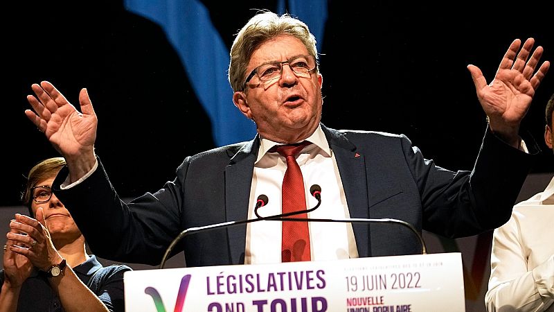 El líder de la formación de izquierdas NUPES, Jean Luc Mélenchon