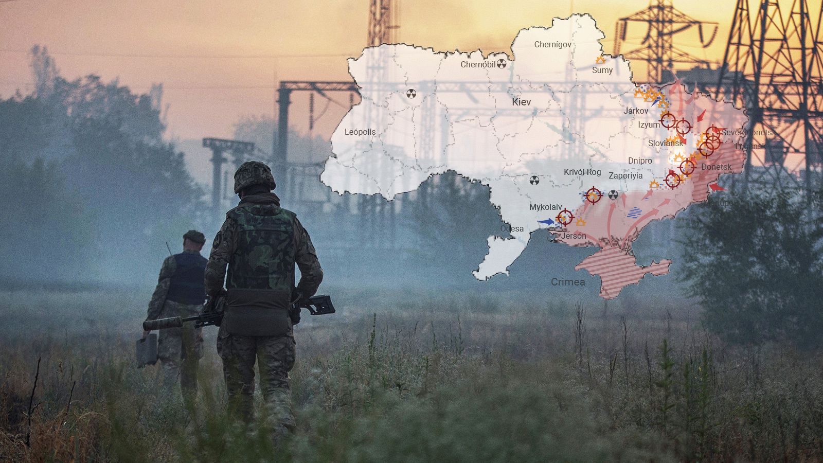 Los mapas de la decimoctava semana de la guerra de Ucrania