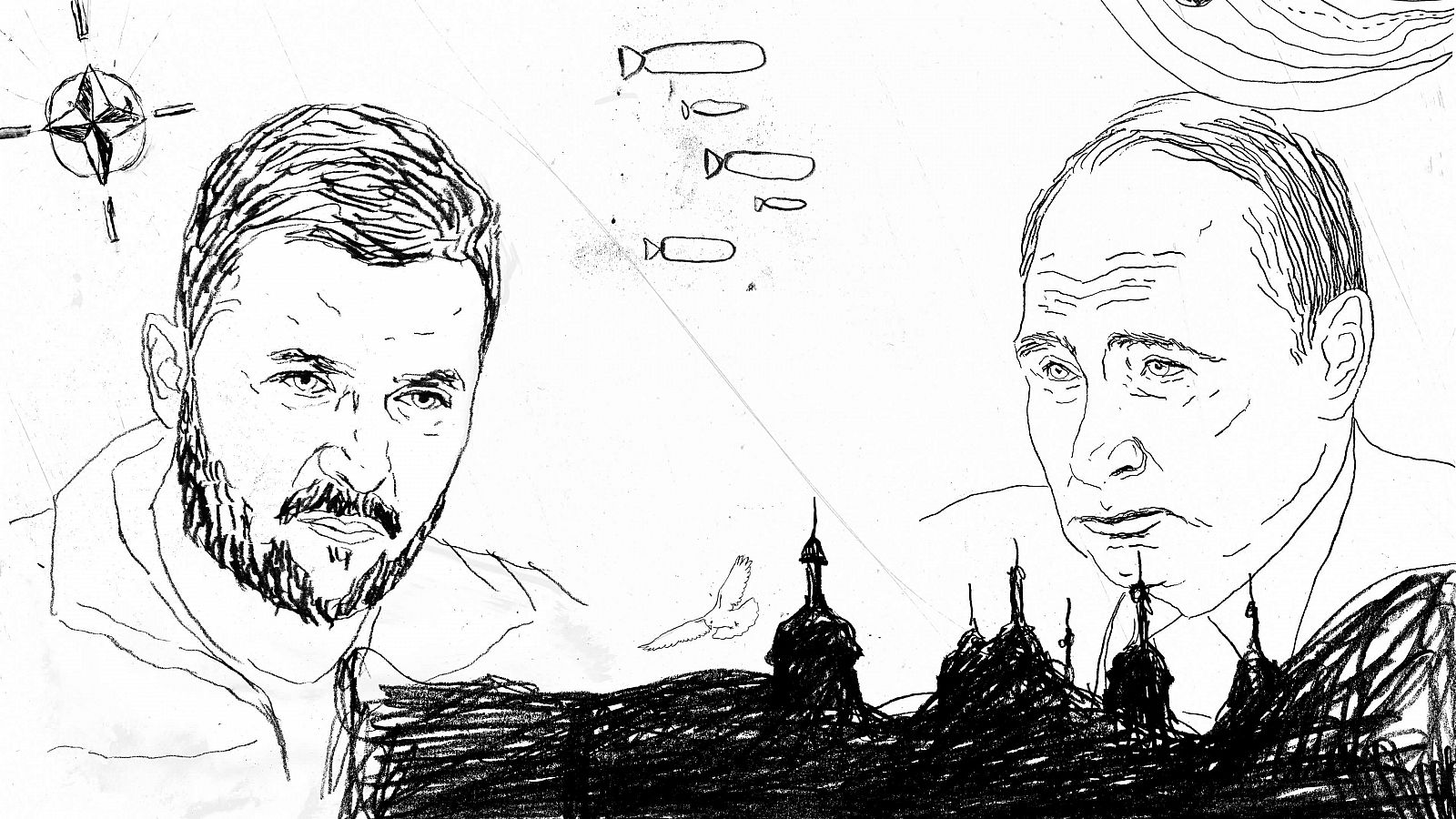 Putin, Zelenski y la guerra de Ucrania