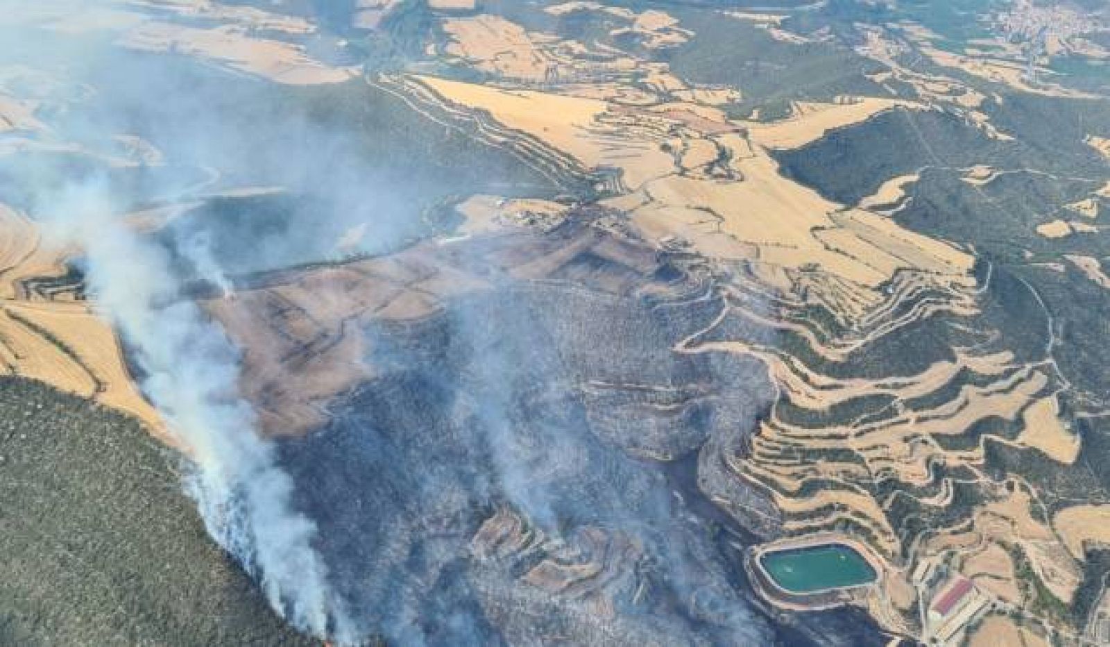 Nou incendi de vegetació a Artesa de Segre