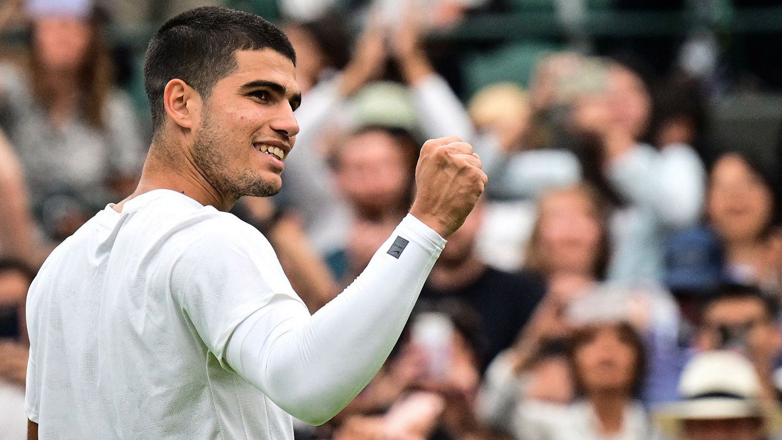 Carlos Alcaraz, en Wimbledon.