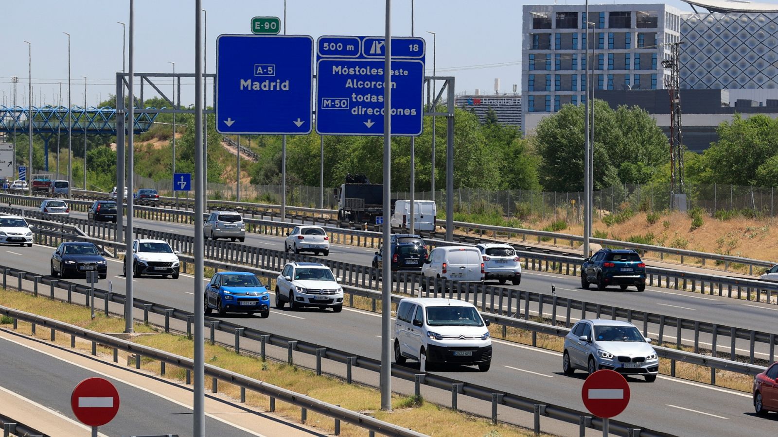 Tráfico en una de las autovías de la Comunidad de Madrid