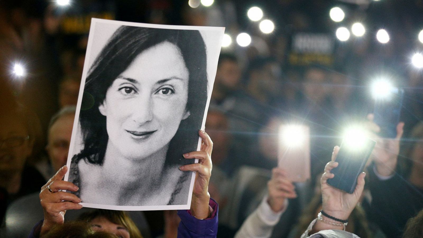 Homenaje a la periodista asesinada en Malta, Daphne Caruano