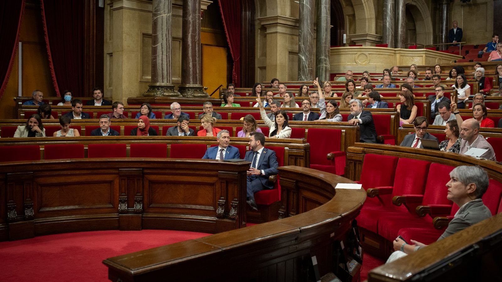 El Parlament de Cataluña durante el pleno