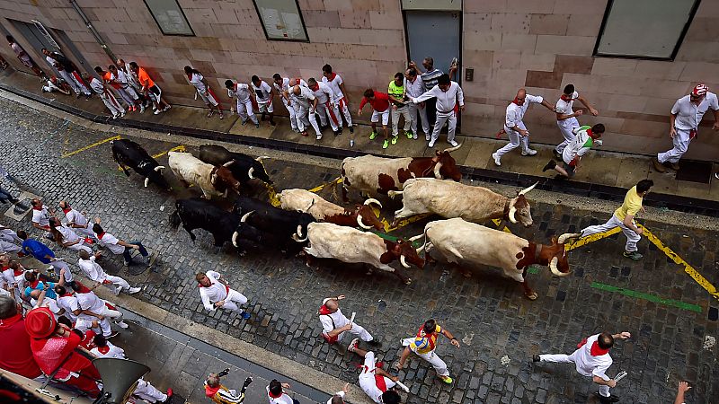Horario y dónde ver el último encierro de San Fermín 2022 en RTVE Play