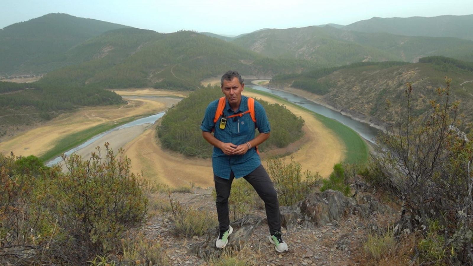 Juanjo Pardo en el mirador de La Antigua