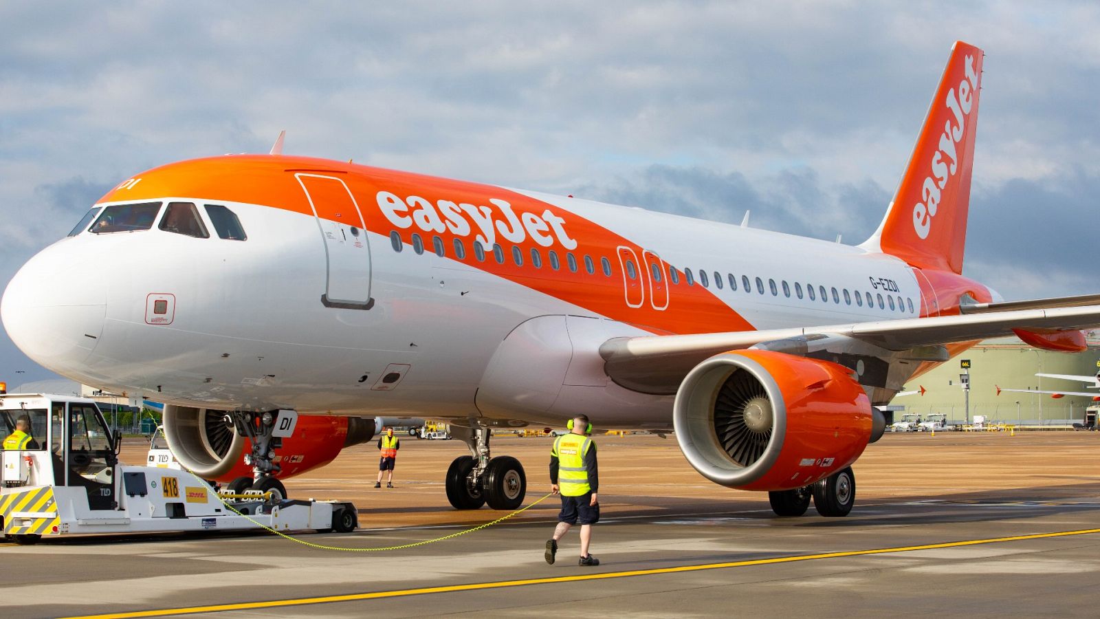 Un avión de EasyJet en el aeropuerto de Londres-Gatwick