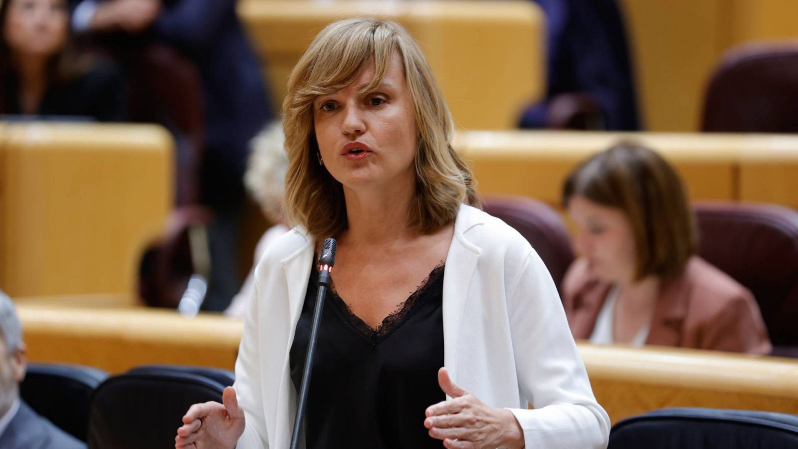 La nueva portavoz del PSOE y ministra de Educación, Pilar Alegría, en una imagen de archivo