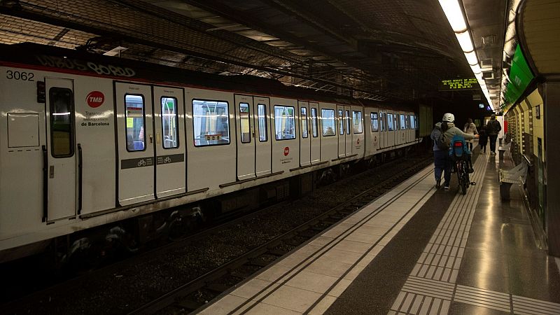 Interior del metro de Barcelona