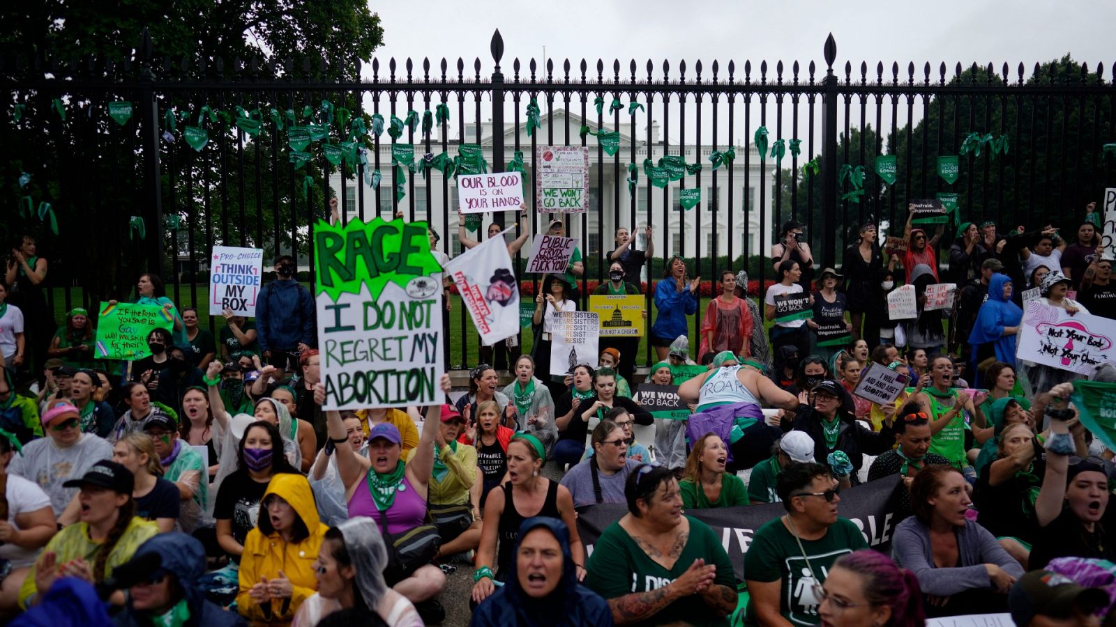 Protesta a favor del derecho al aborto frente a la Casa Blanca, el pasado 9 de julio