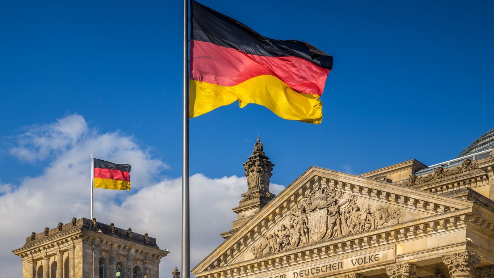 Vista del parlamento de Alemania, en Berlín