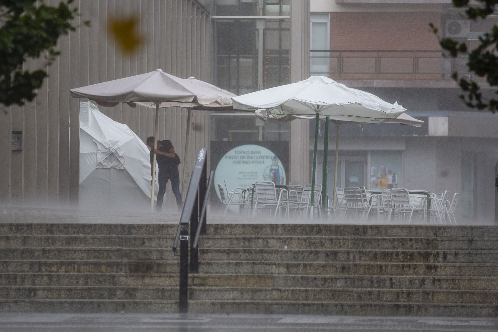 Fuerte tormenta sobre Vitoria