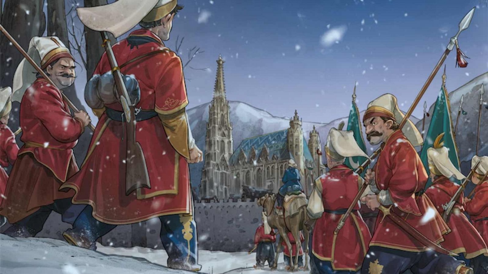 Detalle de la portada de 'El sitio de Viena'