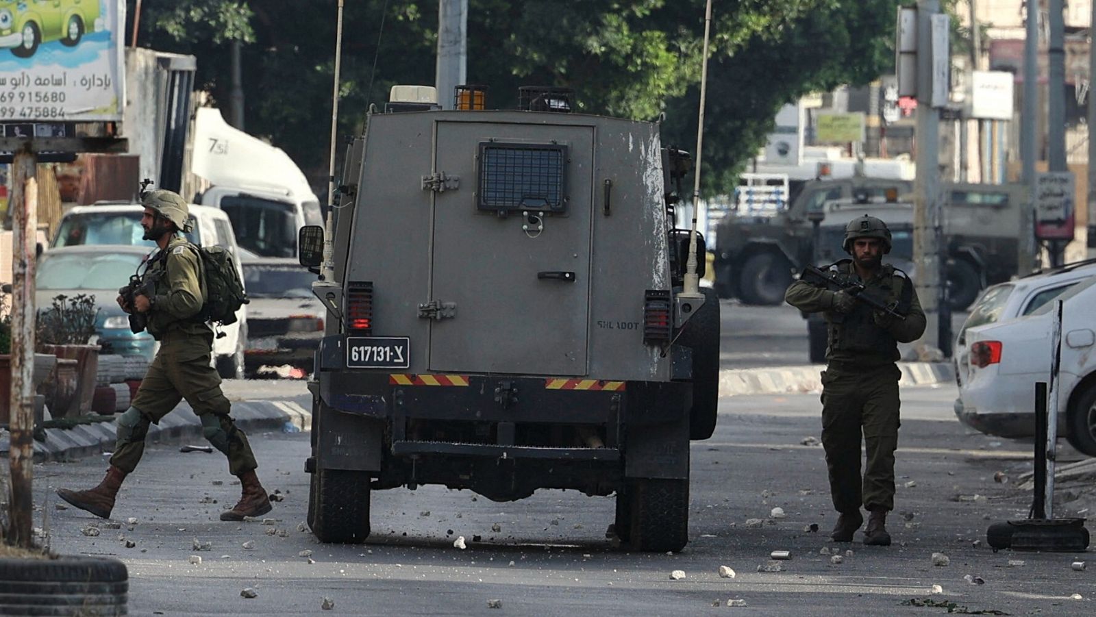 Soldados israelíes durante una operación militar