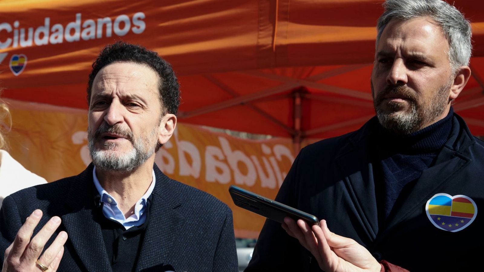 El vicesecretario general de Ciudadanos, Edmundo Bal, junto al Secretario de Organización, Borja González