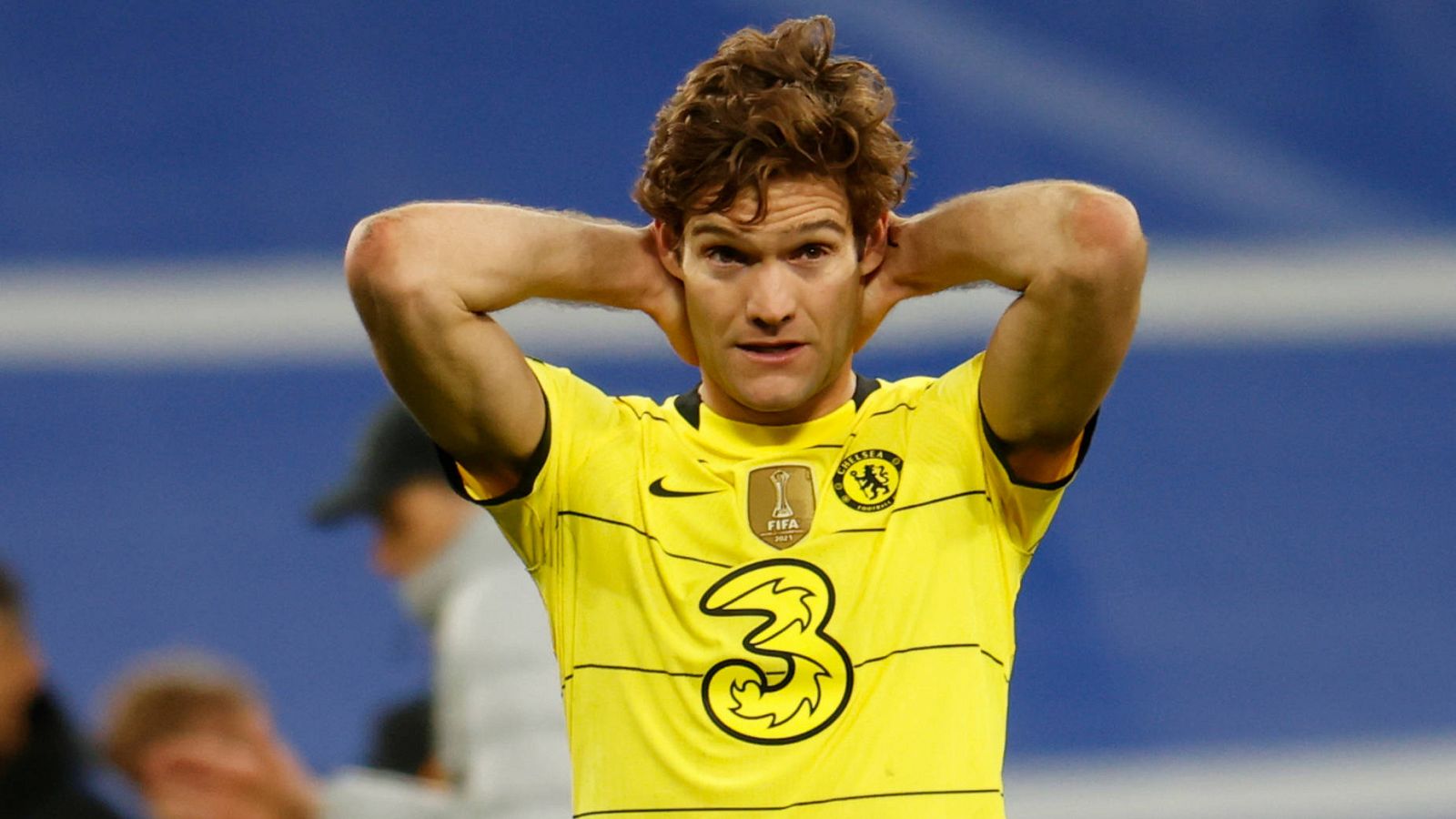 Marcos Alonso, en un partido del Chelsea de la pasada temporada