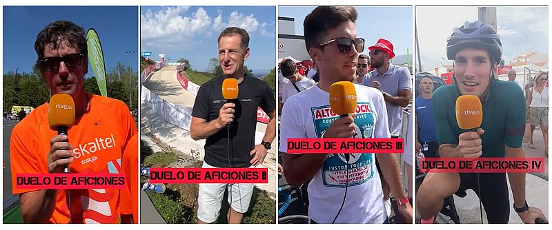 #DueloDeAficiones durante La Vuelta 2022.